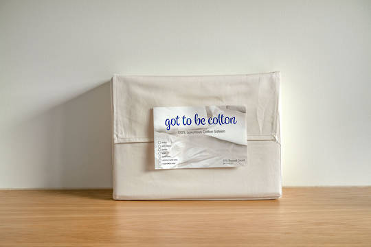Deluxe Got To Be Cotton - 100 percent Cotton Sateen Sheet Sets - Pillowcases-Lodge Pillowcases - Sand
